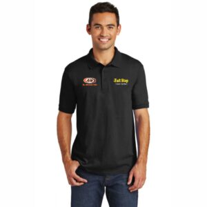 A&W - KP55 - Jersey Knit Polo - Black