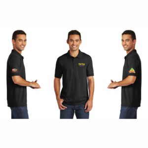 ALL Brands - KP55 - Jersey Knit Polo - Black