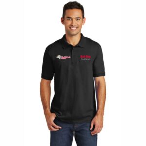Godfather's Pizza - KP55 - Jersey Knit Polo - Black